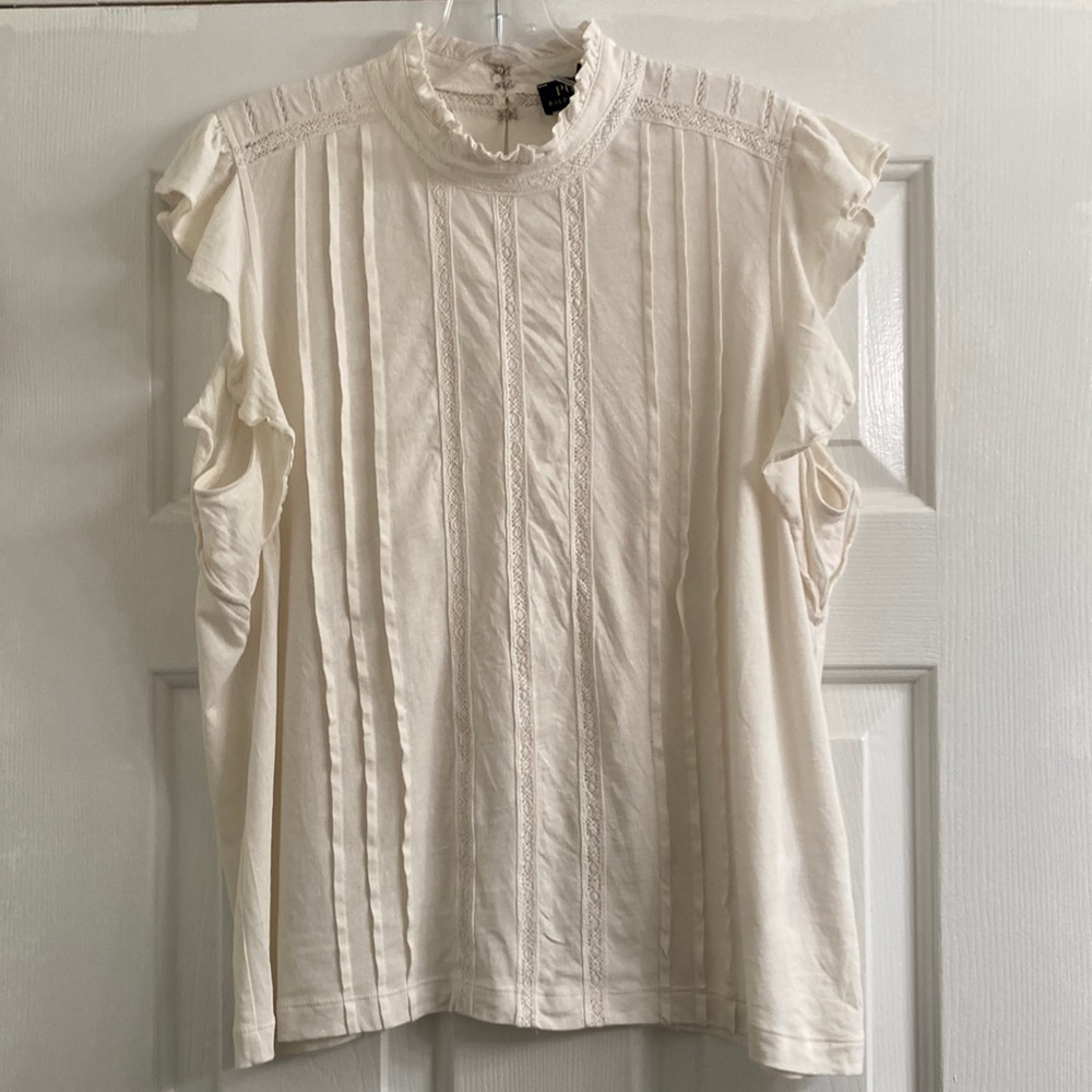Polo Ralph Lauren pintuck blouse size L